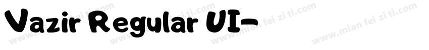 Vazir Regular UI字体转换